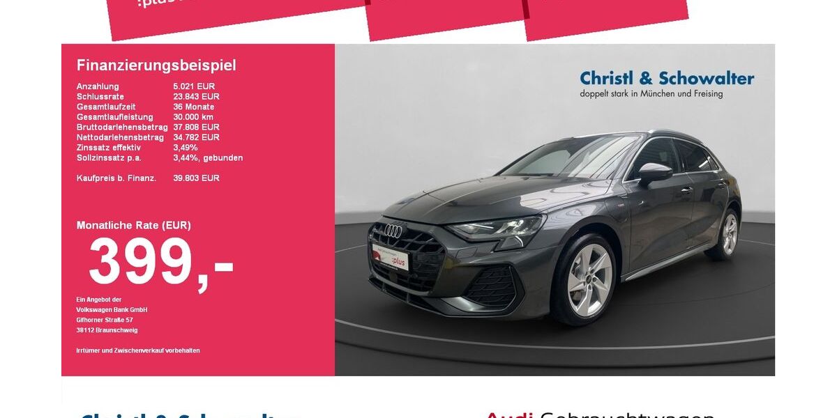 Audi A3 5.559 km 39.803 &euro; Freising 85356