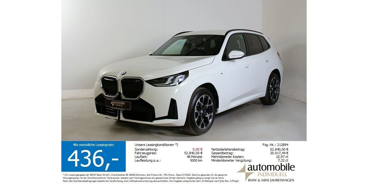 BMW X3 2.300 km 51.840 &euro; Paderborn 33100