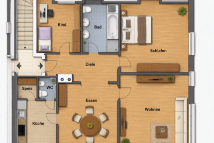 Wohnung Ziemtshausen Muttershofen - 4 Zimmer, 86 m&sup2;, 850&euro; | Angebot:27172223