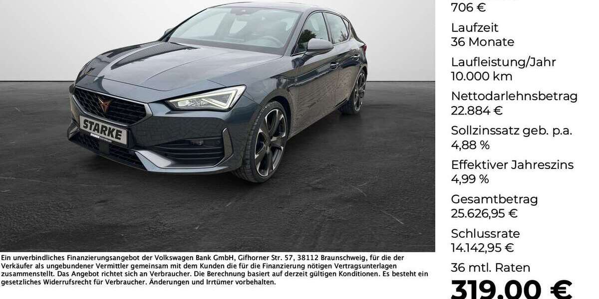 Cupra Leon 51.889 km 23.590 &euro; Georgsmarienhütte 49124