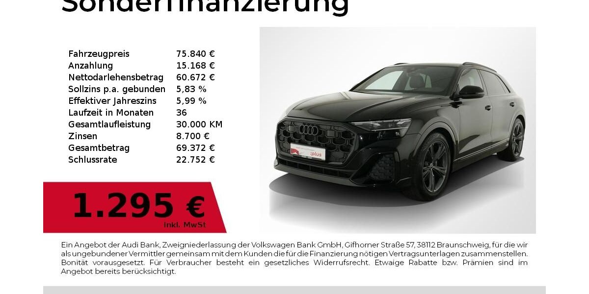 Audi Q8 5.150 km 75.840 &euro; Nürnberg 90441