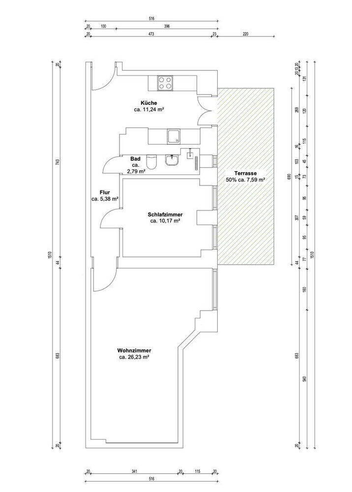2-Zimmer kernsaniert in Charlottenburg | sofort Bezugsfrei | Barrierarm | Ohne Makler