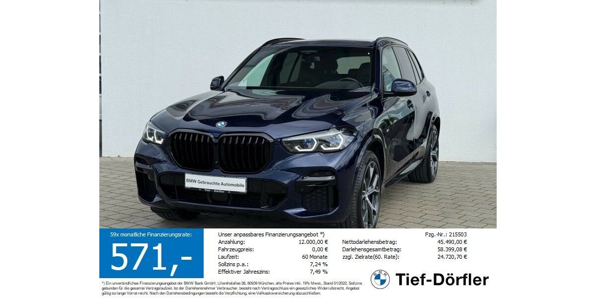BMW X5 78.500 km 56.599 &euro; Marktsteft 97342