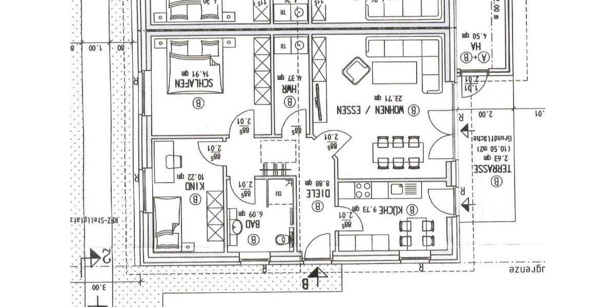 Erdgeschoßwohnung Drochtersen - 3 Zimmer, 80 m&sup2;, 800&euro; | Angebot:24474185