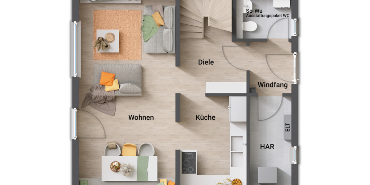 Einfamilienhaus Edemissen Wipshausen - 4 Zimmer, 106 m&sup2;, 262.290&euro; | Angebot:26042996