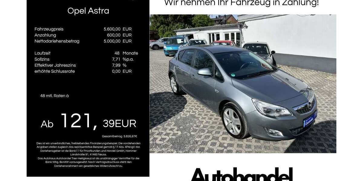 Opel Astra 141.000 km 5.600 &euro; Trier 54295
