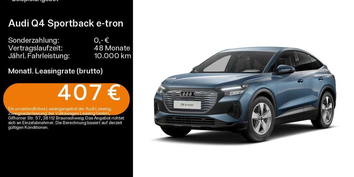 Audi Q4 e-tron 4.293 km 42.390 &euro; Schweinfurt 97424