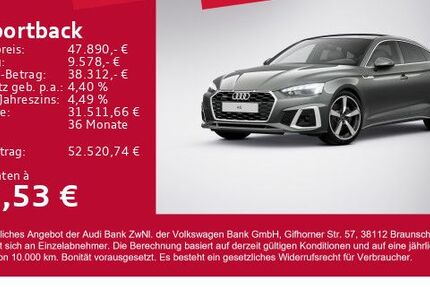 Audi A5 7.218 km 45.880 € Gersthofen 86368