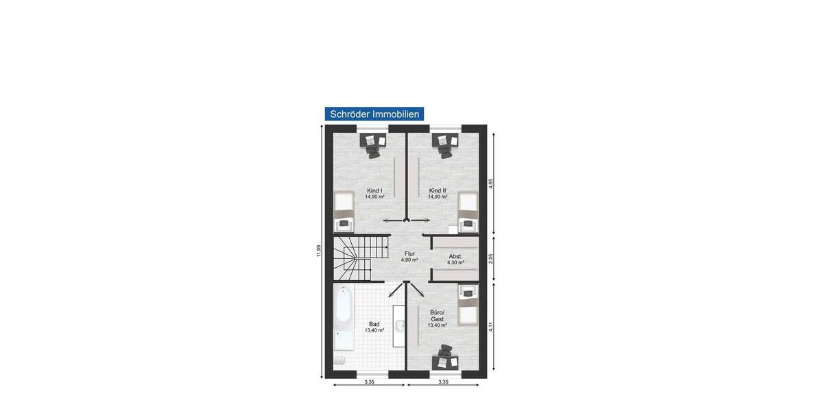 Doppelhaushälfte Drochtersen - 6 Zimmer, 190 m&sup2;, 399.000&euro; | Angebot:25770865