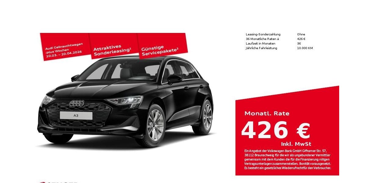 Audi A3 16.900 km 36.890 &euro; Bad Oldesloe 23843