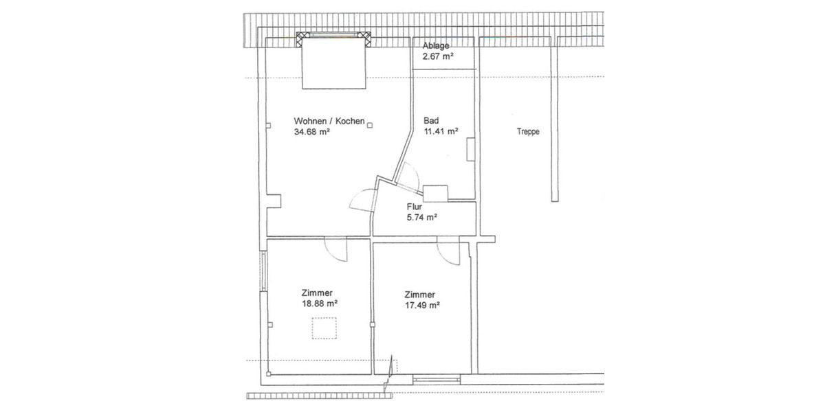 Helle 3 Raum Wohnung im Zentrum von Genthin 3 zimmer