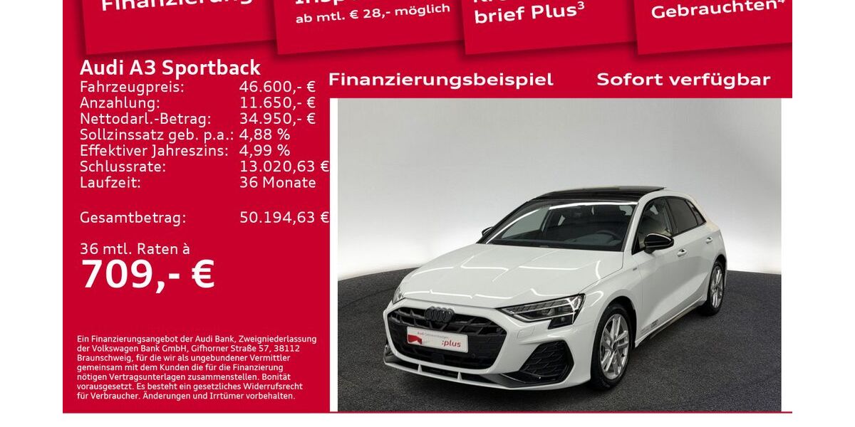 Audi A3 6.001 km 46.600 &euro; Berlin 12489