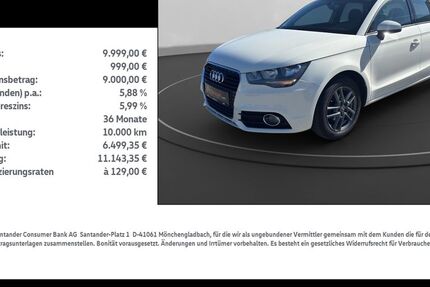 Audi A1 121.399 km 9.999 &euro; Leinefelde-Worbis/DE 37327