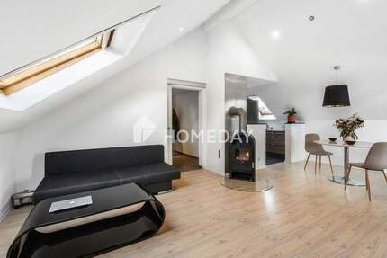 Modern wohnen über den Dächern: Dachgeschosswohnung mit Dachterrasse und Loggia in Bretzfeld 3 zimmer