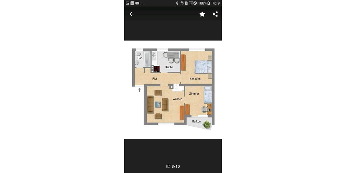 Erdgeschoßwohnung Westerstede - 3 Zimmer, 60 m&sup2;, 120.000&euro; | Angebot:25951206