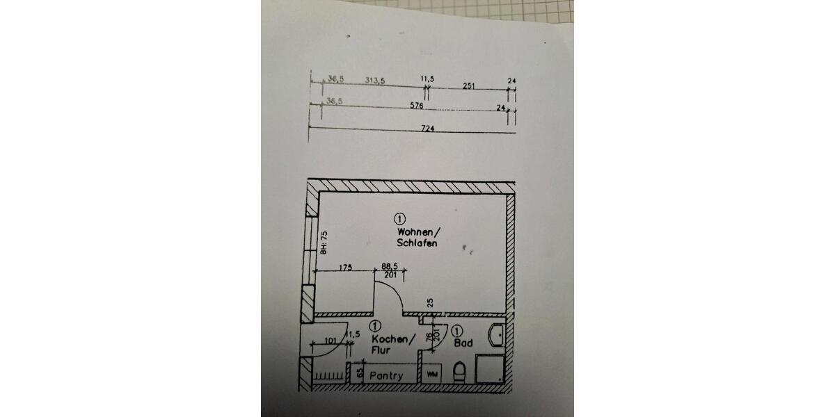 Helle 1-Raumwohnung in Benz 1 zimmer