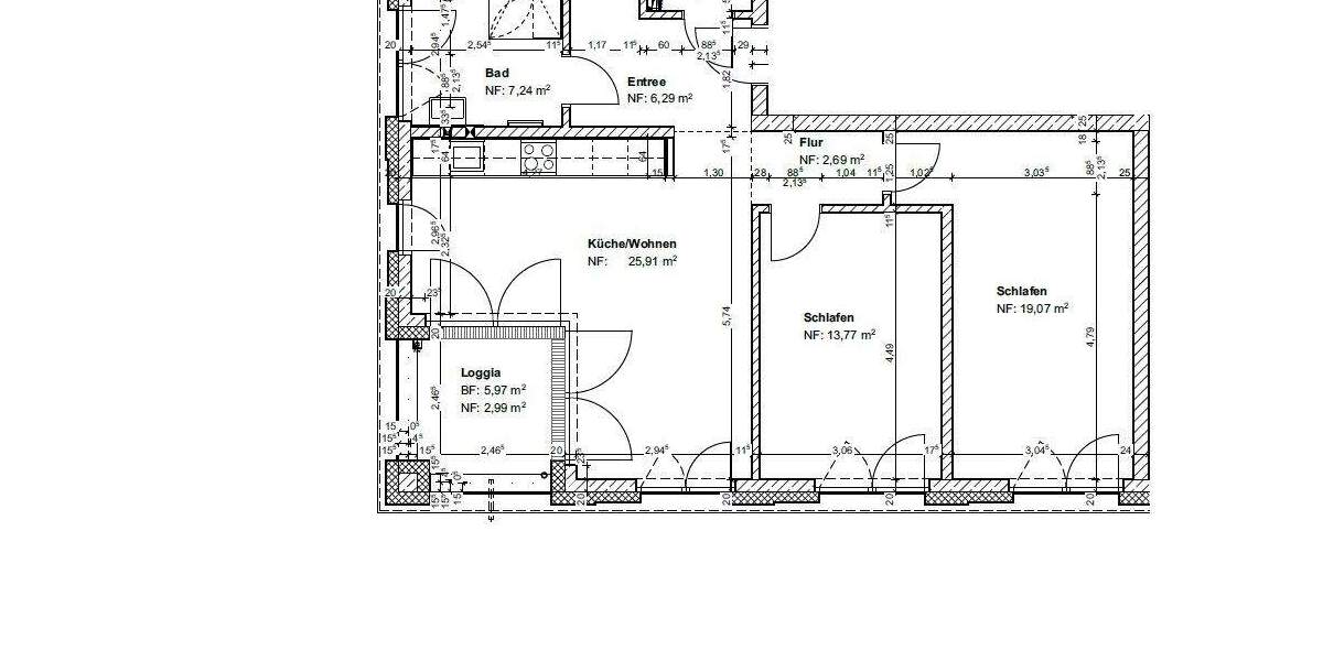Etagenwohnung Hannover Döhren - 3 Zimmer, 80 m&sup2;, 1.190&euro; | Angebot:24696714