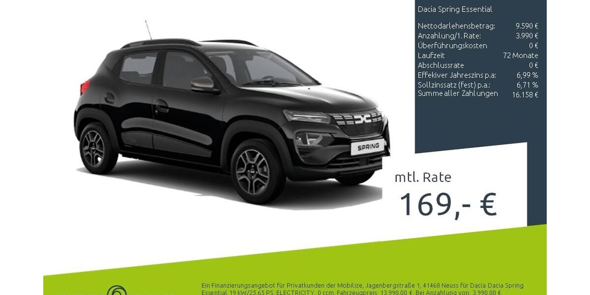 Dacia Spring 9.558 km 12.380 &euro; Ahaus 48683