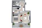 Etagenwohnung Schwedt (Oder) - 1 Zimmer, 39 m&sup2;, 259&euro; | Angebot:26378773