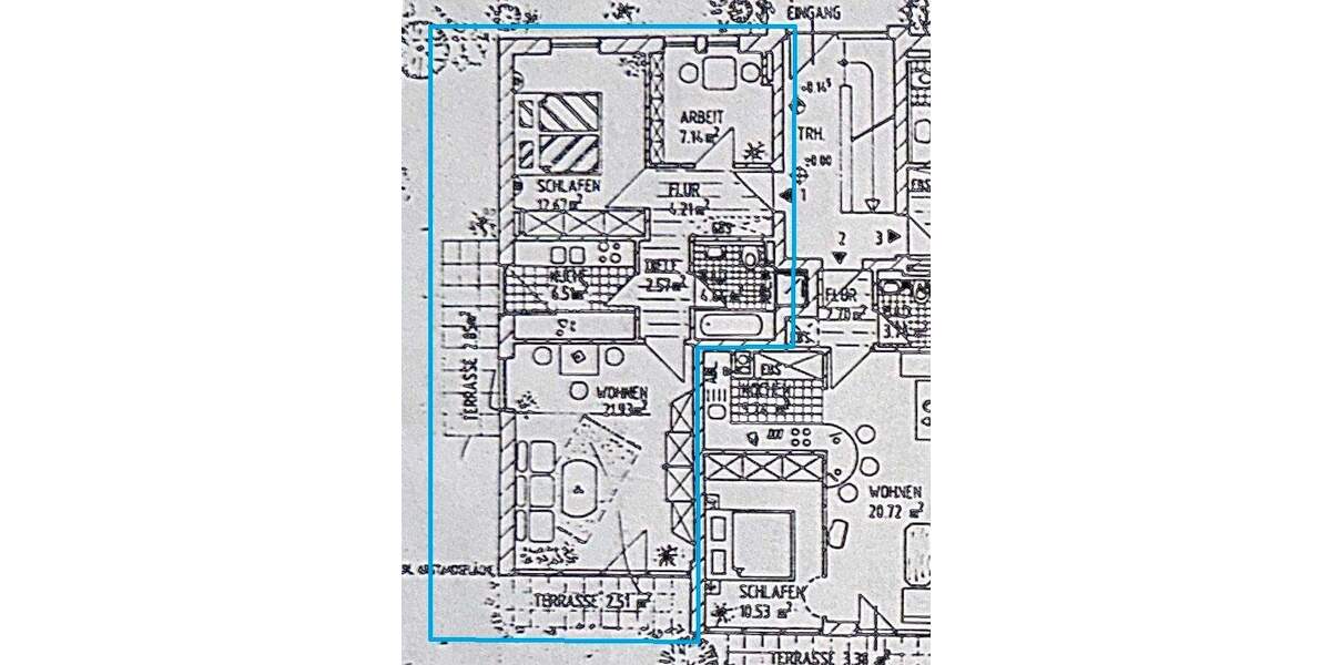 Etagenwohnung Piding Mauthausen - 2 Zimmer, 63 m&sup2;, 650&euro; | Angebot:25524619