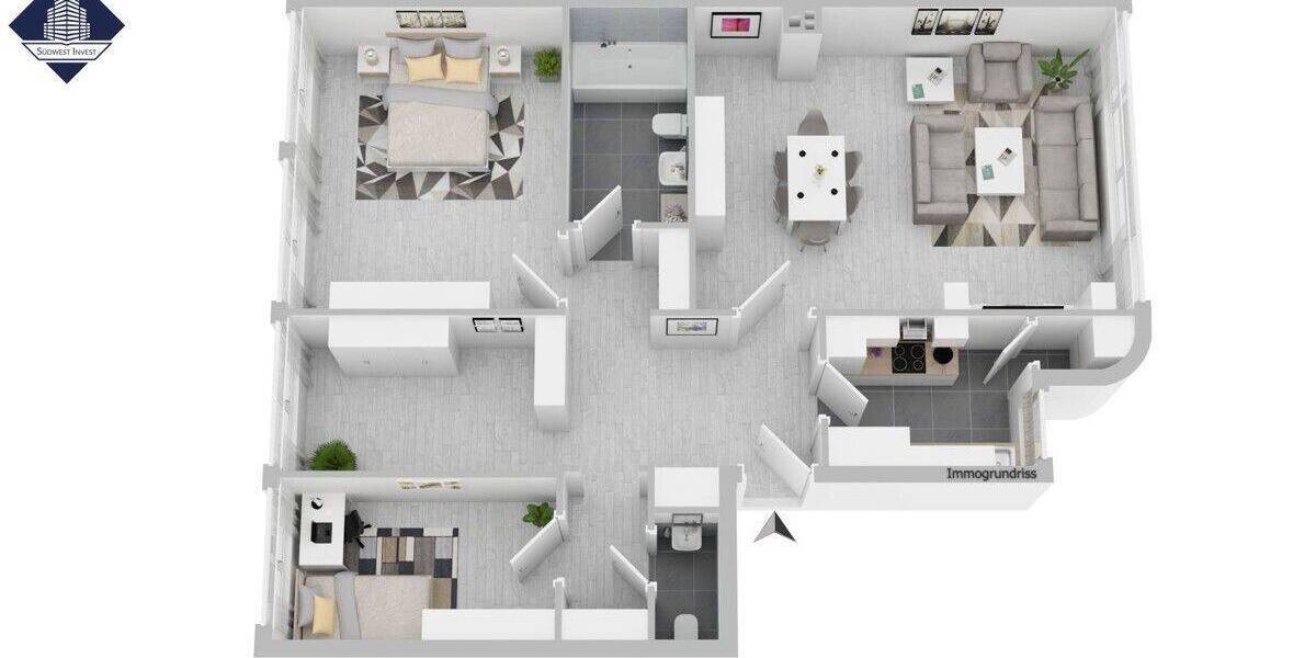 Etagenwohnung Rheinfelden - 4 Zimmer, 100 m&sup2;, 389.000&euro; | Angebot:26858898