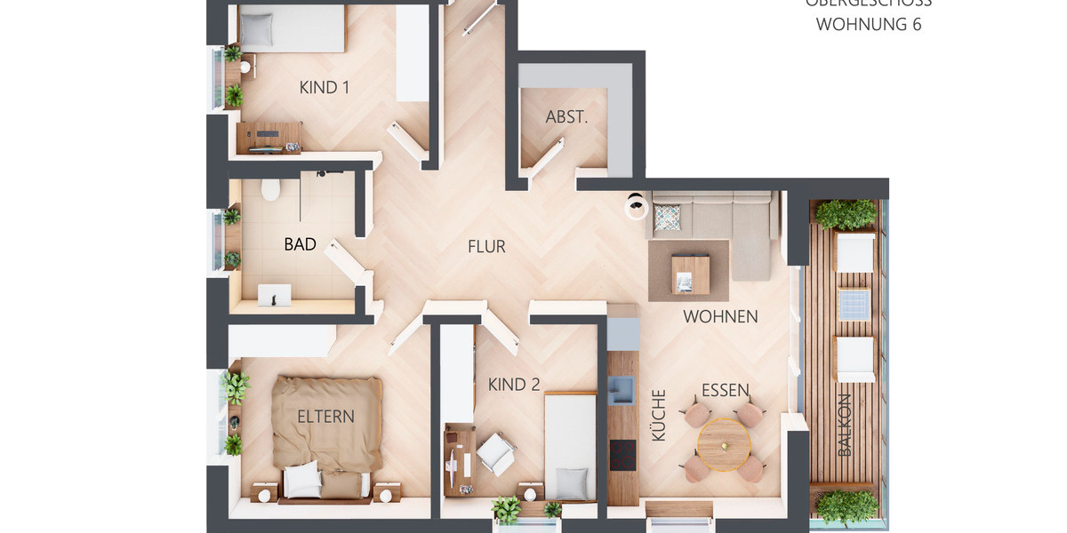 Etagenwohnung Geseke - 4 Zimmer, 94 m&sup2;, 1.195&euro; | Angebot:26398042