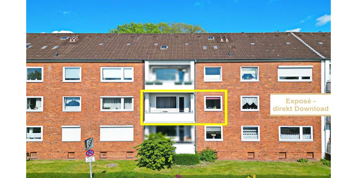 Kompakt, charmant, stadtnah – ETW mit Südbalkon - Etagenwohnung Kiel Ellerbek | Angebot:26943585