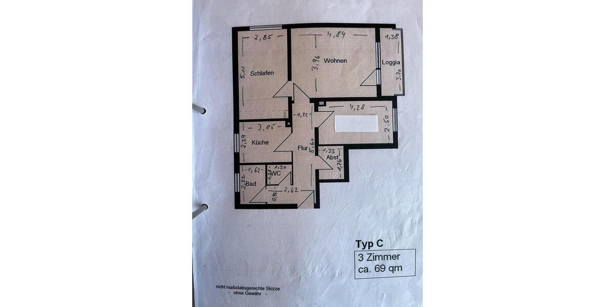 Etagenwohnung Bad Homburg vor der Höhe Gonzenheim - 3 Zimmer, 69 m&sup2;, 315.000&euro; | Angebot:27016017