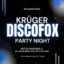 Krüger Discofox Party Night 08.11.2025 ADTV Tanzschule Krüger