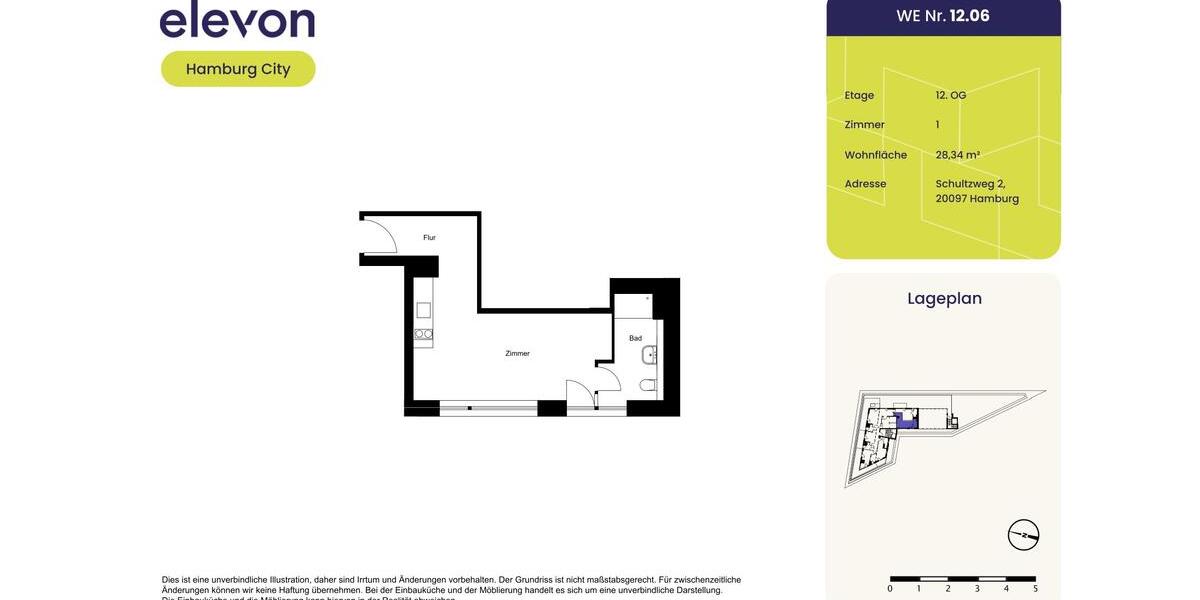 Einfamilienhaus Hamburg Hamburg-Mitte - 1 Zimmer, 28 m&sup2;, 894&euro; | Angebot:26247336