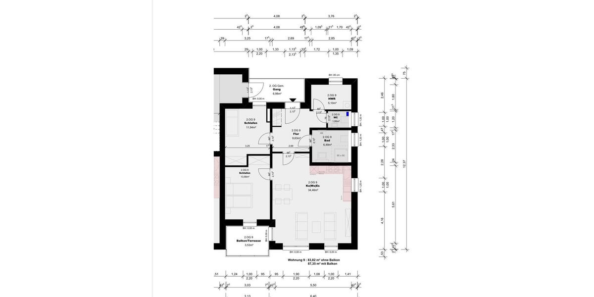 Etagenwohnung Lage - 2 Zimmer, 78 m&sup2;, 720&euro; | Angebot:25055780