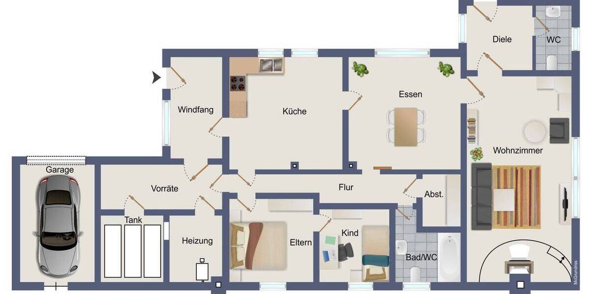 Bungalow Lüchow - 3 Zimmer, 140 m&sup2;, 150.000&euro; | Angebot:25801660
