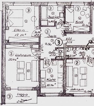 Erdgeschoßwohnung Hörstel - 3 Zimmer, 78 m&sup2;, 596&euro; | Angebot:26645565