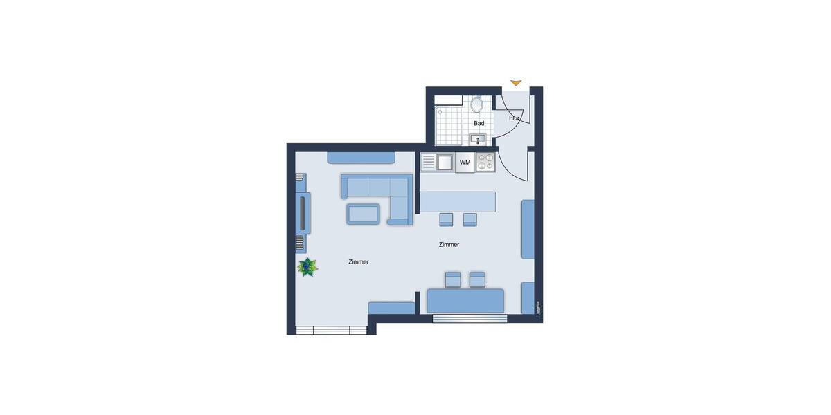 Etagenwohnung Düsseldorf Friedrichstadt - 1 Zimmer, 38 m&sup2;, 495&euro; | Angebot:26359105