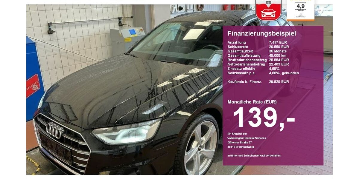 Audi A4 34.950 km 29.820 &euro; Albbruck 79774