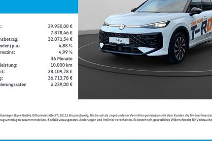VW T-Roc 2.500 km 39.950 &euro; Nordhausen 99734
