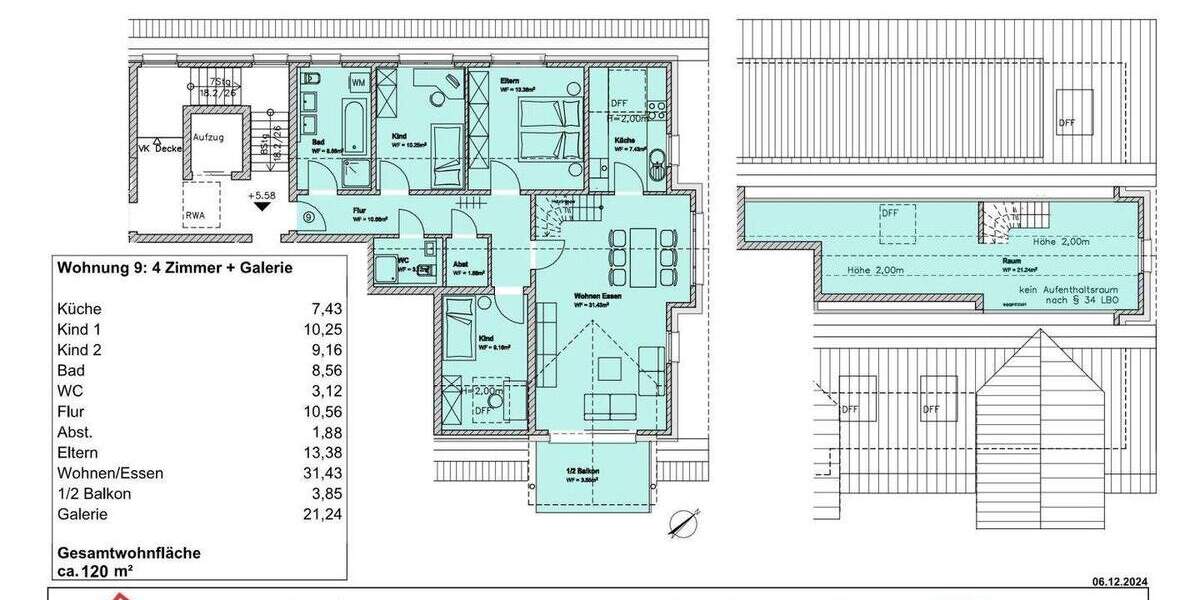 Etagenwohnung Unterlauchringen - 4 Zimmer, 112 m&sup2;, 456.000&euro; | Angebot:25744824