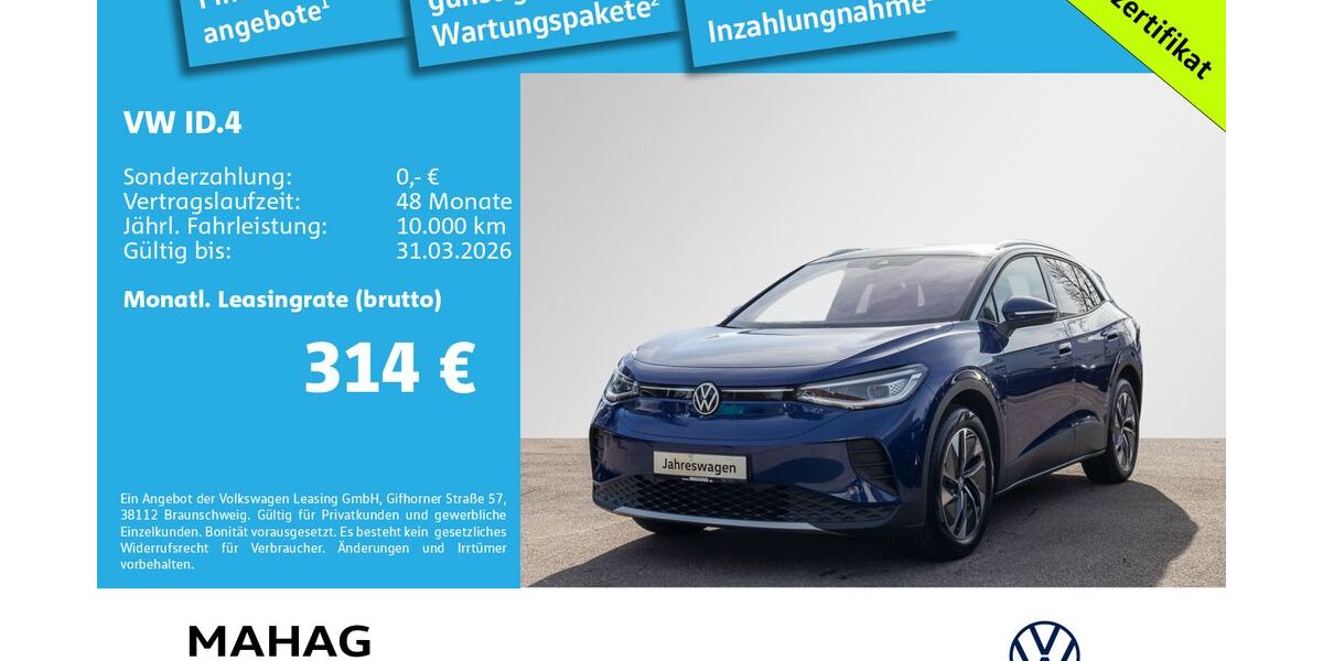 VW ID.4 6.949 km 31.211 &euro; München 81825