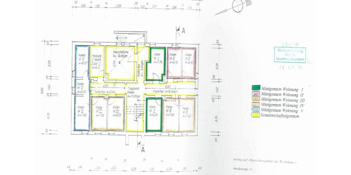 Erdgeschoßwohnung Gotha - 2 Zimmer, 62 m&sup2;, 89.000&euro; | Angebot:25316544