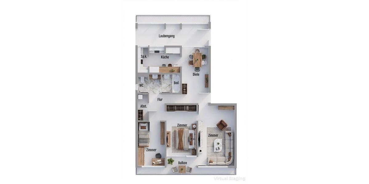 Etagenwohnung Ludwigsburg - 3.5 Zimmer, 81 m&sup2;, 279.000&euro; | Angebot:26522448
