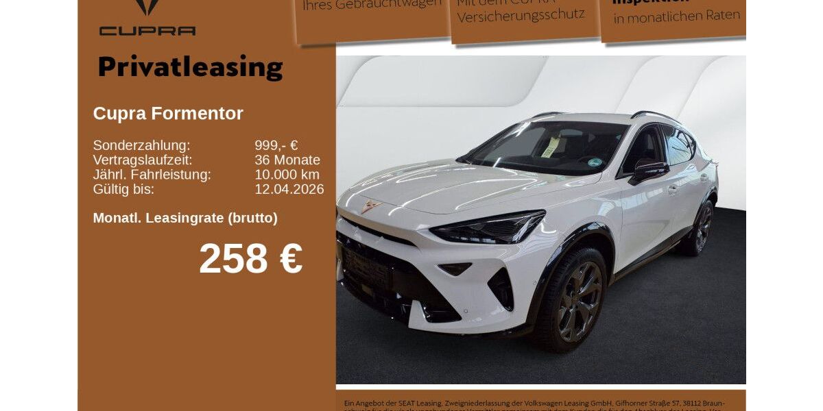 Cupra Formentor 7.673 km 33.330 &euro; Neu-Ulm 89231