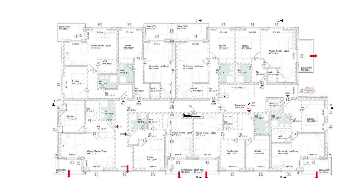 Etagenwohnung Schortens Heidmühle - 2 Zimmer, 58 m&sup2;, 239.000&euro; | Angebot:25737507