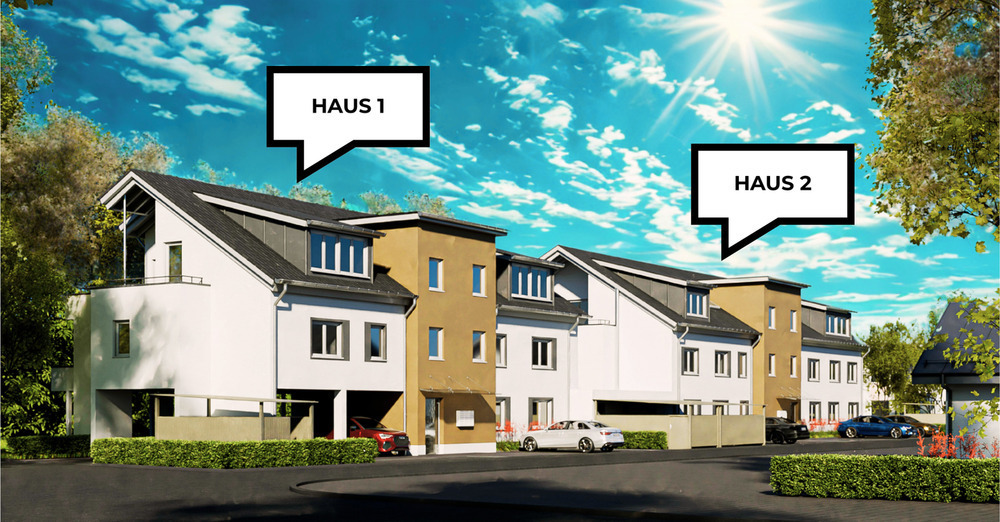 Barrierefreies Wohnen im Obergeschoss mit Südbalkon * 2-Zimmer * 40,6 qm * 1xStellplatz * in Kürzell