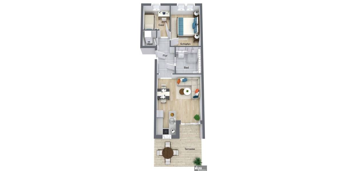 Etagenwohnung Marktheidenfeld - 3 Zimmer, 79 m&sup2;, 269.500&euro; | Angebot:26475840