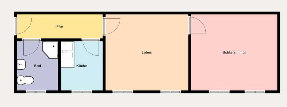 Etagenwohnung Eislingen (Fils) - 2 Zimmer, 38 m&sup2;, 119.000&euro; | Angebot:27196618