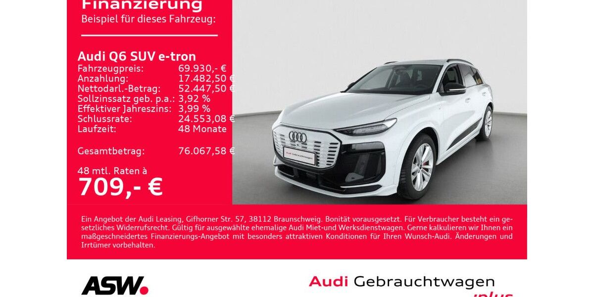 Audi Q6 e-tron 16.300 km 69.930 &euro; Heilbronn 74074