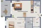 Etagenwohnung Leer (Ostfriesland) - 2 Zimmer, 72 m&sup2;, 960&euro; | Angebot:26399669