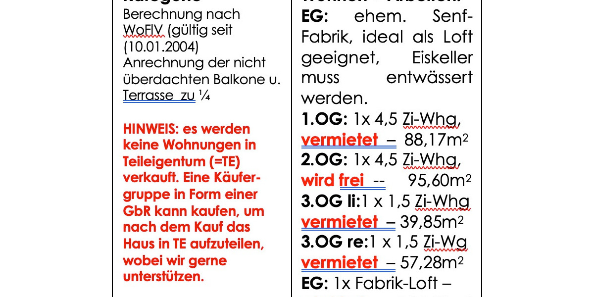 Gewerbeobjekt Freiburg im Breisgau Günterstal - 2 Zimmer, 124 m&sup2;, 289.500&euro; | Angebot:26435817