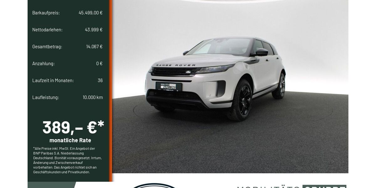 Land Rover Range Rover Evoque 11.500 km 45.499 &euro; Engelskirchen 51766