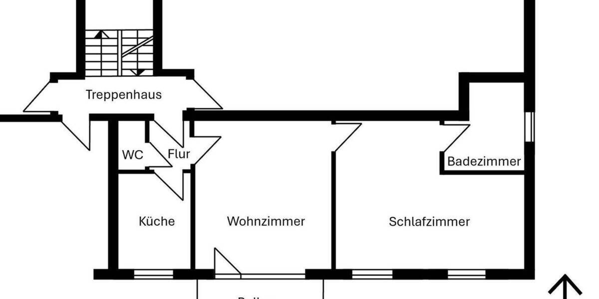 Etagenwohnung Hannover Kirchrode - 2 Zimmer, 61 m&sup2;, 259.900&euro; | Angebot:26150694